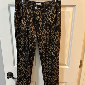 Black and gold slacks